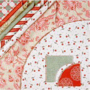 Floral - Drunkards Path 12&quot; Pre-Cuts by Matilda&#39;s Own, Quilt Kit