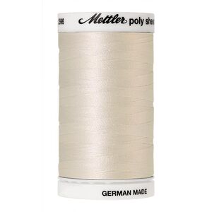 Mettler Poly Sheen #0101 EGGSHELL 800m Trilobal Polyester Thread