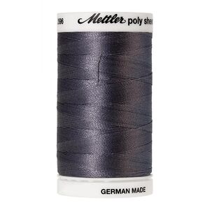Mettler Poly Sheen #0112 LEADVILLE GREY 800m Trilobal Polyester Thread