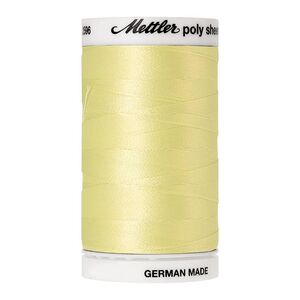 Mettler Poly Sheen #0250 LEMON FROST 800m Trilobal Polyester Thread