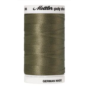 Mettler Poly Sheen #0453 ARMY DRAB GREEN 800m Trilobal Polyester Thread