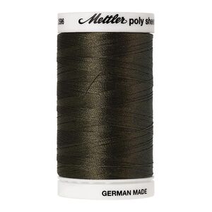 Mettler Poly Sheen #0465 UMBER GREEN 800m Trilobal Polyester Thread