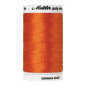 Mettler Poly Sheen #1102 PUMPKIN 800m Trilobal Polyester Thread