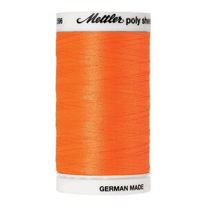 Mettler Poly Sheen #1106 ORANGE 800m Trilobal Polyester Thread