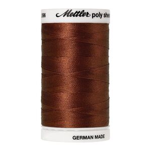 Mettler Poly Sheen #1342 RUST 800m Trilobal Polyester Thread