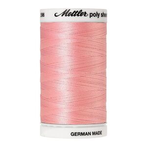 Mettler Poly Sheen #1860 SHELL PINK 800m Trilobal Polyester Thread
