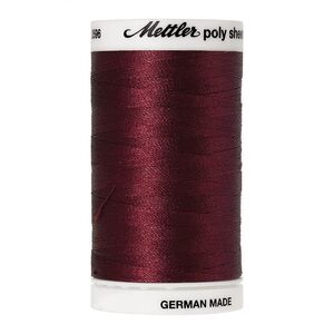Mettler Poly Sheen #2123 BORDEAUX 800m Trilobal Polyester Thread