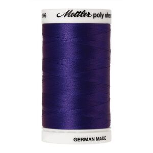 Mettler Poly Sheen #3110 DARK INK 800m Trilobal Polyester Thread