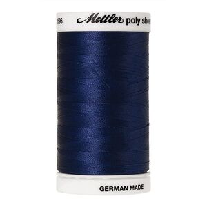 Mettler Poly Sheen #3323 DELFT BLUE 800m Trilobal Polyester Thread