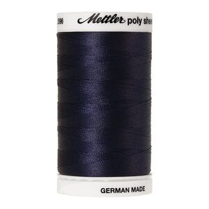 Mettler Poly Sheen #3355 DARK INDIGO 800m Trilobal Polyester Thread