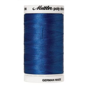 Mettler Poly Sheen #3600 NORDIC BLUE 800m Trilobal Polyester Thread