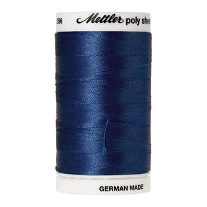 Mettler Poly Sheen #3622 IMPERIAL BLUE 800m Trilobal Polyester Thread