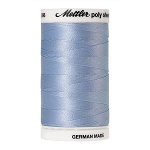 Mettler Poly Sheen #3761 WINTER SKY BLUE 800m Trilobal Polyester Thread