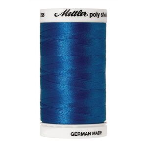 Mettler Poly Sheen #3900 CERULEAN 800m Trilobal Polyester Thread