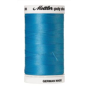Mettler Poly Sheen #3910 CRYSTAL BLUE 800m Trilobal Polyester Thread