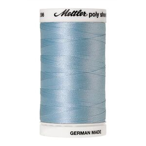 Mettler Poly Sheen #3962 RIVER MIST BLUE 800m Trilobal Polyester Thread