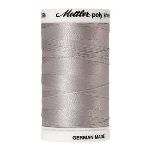 Mettler Poly Sheen #3971 SILVER 800m Trilobal Polyester Thread