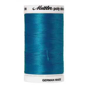 Mettler Poly Sheen #4103 CALIFORNIA BLUE 800m Trilobal Polyester Thread
