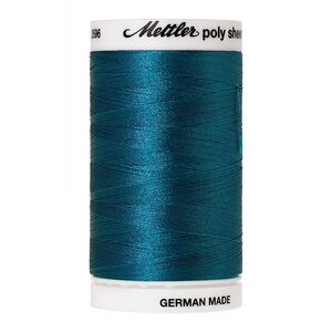 Mettler Poly Sheen #4116 DARK TEAL 800m Trilobal Polyester Thread