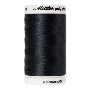 Mettler Poly Sheen #4174 CHARCOAL 800m Trilobal Polyester Thread