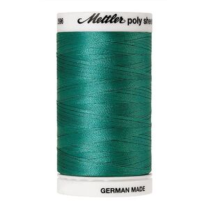 Mettler Poly Sheen #4610 DEEP AQUA 800m Trilobal Polyester Thread