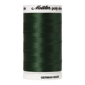 Mettler Poly Sheen #5555 DEEP GREEN 800m Trilobal Polyester Thread