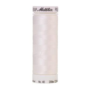 Mettler Poly Sheen #0010 SILKY WHITE 200m Trilobal Polyester Thread