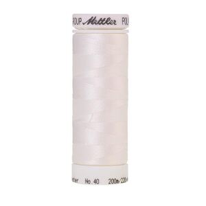 Mettler Poly Sheen #0010 SILKY WHITE 200m Trilobal Polyester Thread