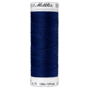 Mettler #0809 DARK SAPPHIRE BLUE Denim Doc 100m Sewing Thread for Denim Fabrics