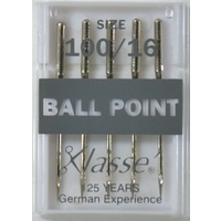 Klasse BALL POINT Size 100/16 Sewing Machine Needles, Pack of 5 Needles