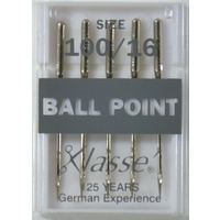 Klasse BALL POINT Size 100/16 Sewing Machine Needles, Pack of 5 Needles