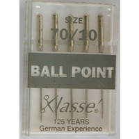Klasse BALL POINT Size 70/10 Sewing Machine Needles, Pack of 5 Needles