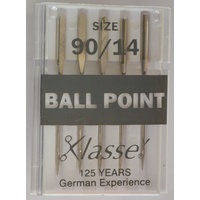 Klasse BALL POINT Size 90/14 Sewing Machine Needles, Pack of 5 Needles