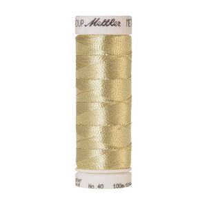 Mettler Metallic 40, #0496 PALE GOLD Embroidery Thread 100m