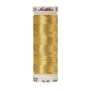 Mettler Metallic 40, #2108 INCA GOLD Embroidery Thread 100m