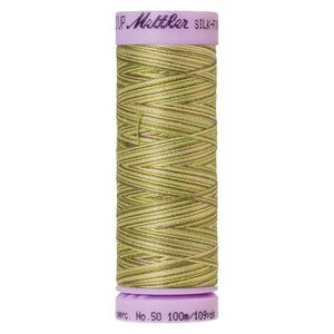 Mettler Silk-Finish Cotton Multi 50, #9820 GREEN TEA 100m Cotton Thread