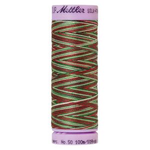 Mettler Silk-Finish Cotton Multi 50, #9825 SEASONS GREETINGS 100m Cotton Thread