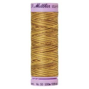 Mettler Silk-Finish Cotton Multi 50, #9828 CHOCO BANANA 100m Cotton Thread