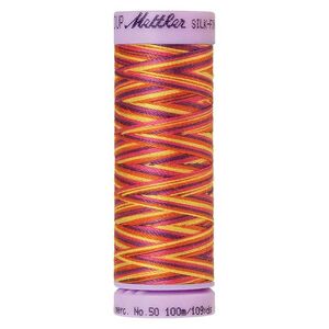 Mettler Silk-Finish Cotton Multi 50, #9841 SMILEY MIX 100m Cotton Thread