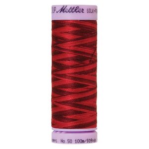 Mettler Silk-Finish Cotton Multi 50, #9845 MIDNIGHT GARNET 100m Cotton Thread