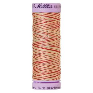 Mettler Silk-Finish Cotton Multi 50, #9849 ANTIQUE FLORAL 100m Cotton Thread