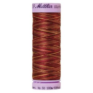 Mettler Silk-Finish Cotton Multi 50, #9850 MOCHA CHERRY 100m Cotton Thread
