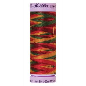 Mettler Silk-Finish Cotton Multi 50, #9851 POPPY GARDEN 100m Cotton Thread