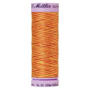 Mettler Silk-Finish Cotton Multi 50, #9858 FALLING LEAVES 100m Cotton Thread