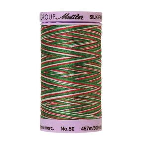 Mettler Silk-Finish Cotton Multi 50, #9825 SEASONS GREETINGS 457m Cotton Thread