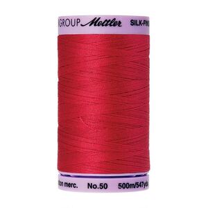 Mettler Silk-finish Cotton 50, #0102 POINSETTIA 500m Thread (Old #0837)