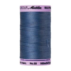 Mettler Silk-finish Cotton 50, #0351 SMOKY BLUE 500m Thread (Old #0789)