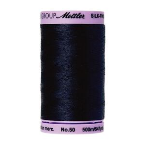Mettler Silk-finish Cotton 50, #0827 DARK BLUE 500m Thread (Old #0792)