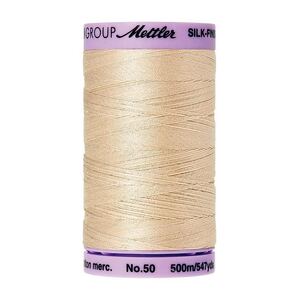 Mettler Silk-finish Cotton 50, #1000 EGGSHELL 500m Thread (Old #0001)