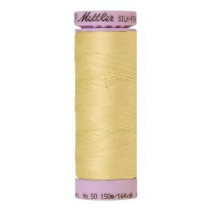 Mettler Silk-finish Cotton 50, #1412 LEMON FROST 150m Thread (Old Colour #0502)